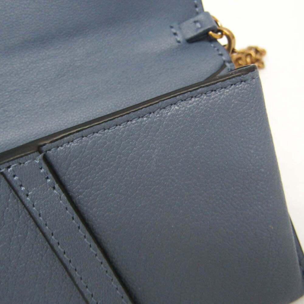 CHRISTIAN DIOR Blue Leather Shoulder Bag - Picture 13 of 15